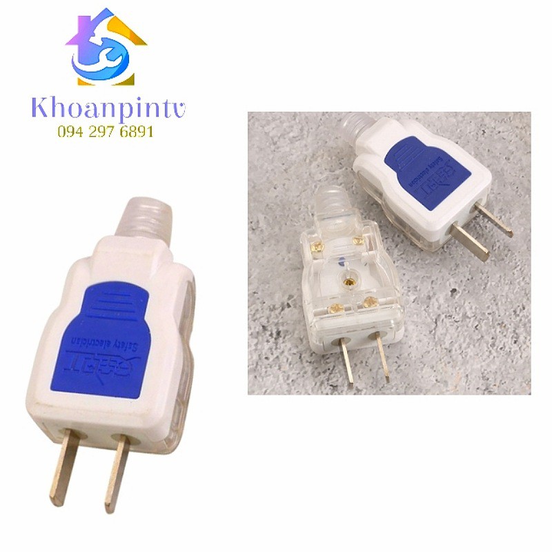 Phích cắm xoay công suất 4000W loại phích cắm hai chân , phích cắm điện