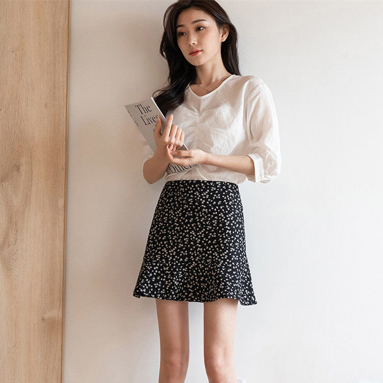 Chân Váy Đuôi Cá Lưng Cao Nữ Tính Thời Trang Xuân Hè 2021 Cho Nữ | BigBuy360 - bigbuy360.vn