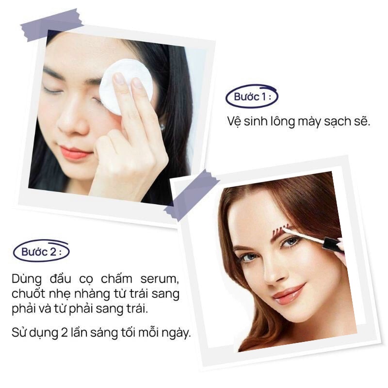 Serum Dưỡng mày dài rậm nhanh chóng - Giúp lông mày mọc đen dài sau thời gian ngắn