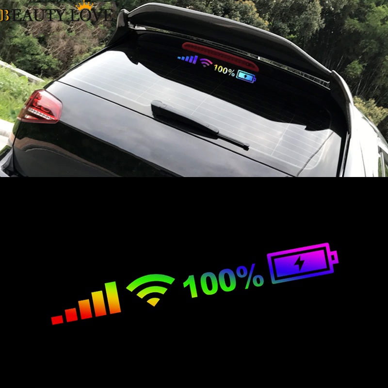 Sticker Vinyl 26cm / 35cm / 45cm Dán Trang Trí Kính Chắn Gió Xe Hơi