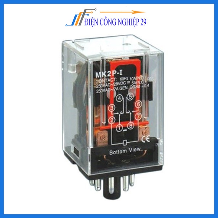 Rơ le 220V - 8 chân tròn -11 chân tròn (1 chiếc)