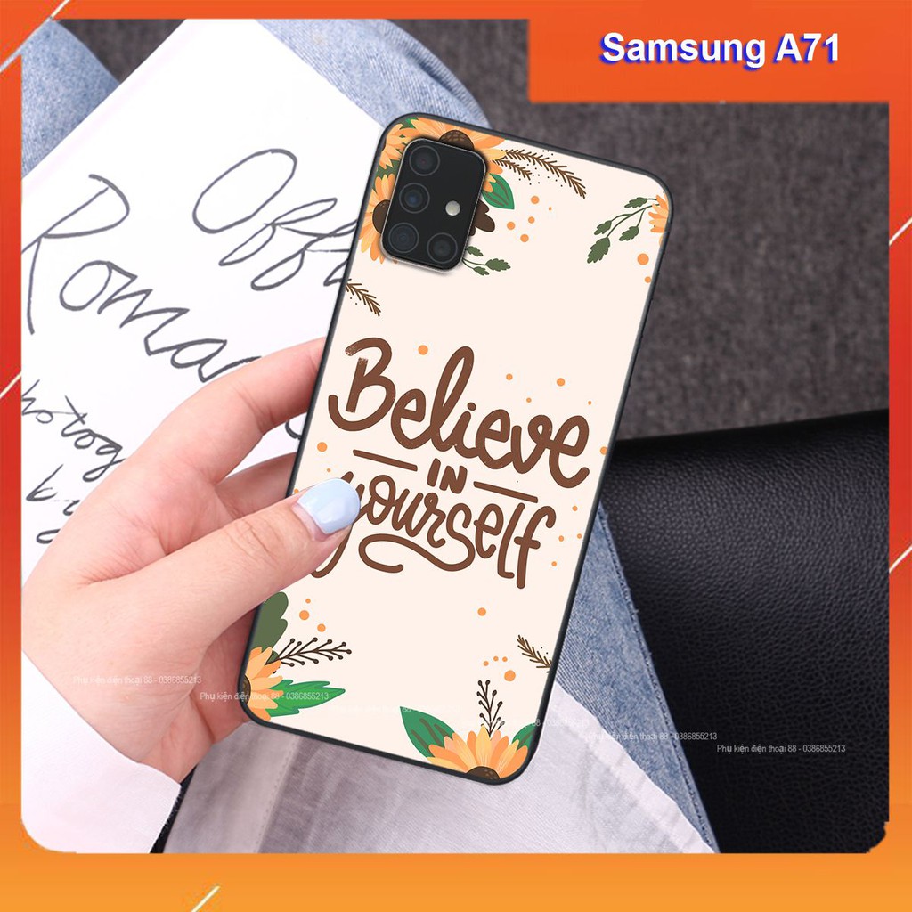 Ốp lưng Samsung A71 hình hình hoa, thiên nga, đẹp thời trang - CAO CẤP - SANG TRỌNG