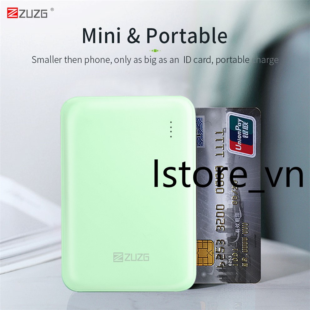 [ZUZG], Sạc Dự Phòng Mini Chính Hãng Quà Tặng Siêu Mỏng 5000MAh Sạc Dự Phòng Cầm Tay Quà Sinh Nhật, Siêu Nhỏ