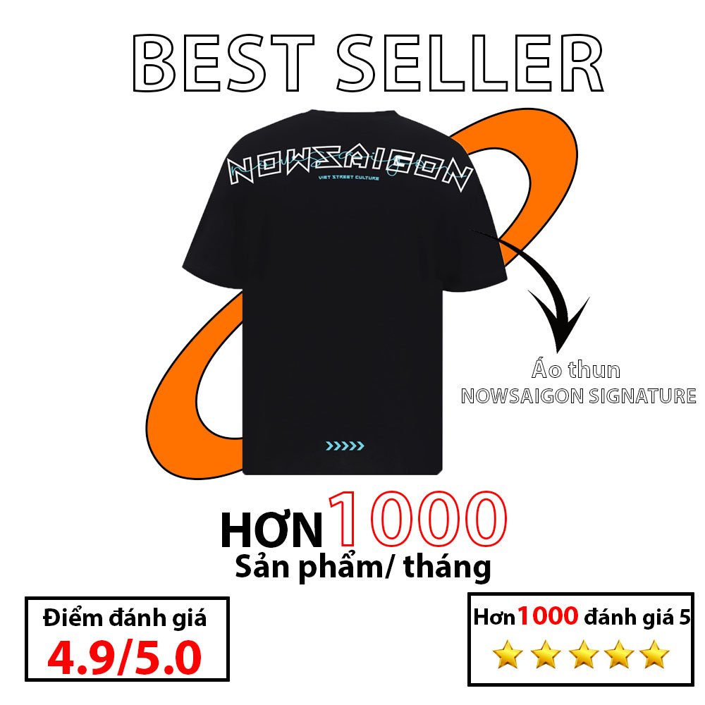 [Full Tag Hãng] Áo thun Nowsaigon Multicolor tee local brand chính hãng full tag logo unisex ulzzang nam nữ oversize | BigBuy360 - bigbuy360.vn