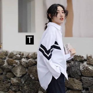 ÁO SƠ MI PHỐI TAY ĐEN_TR4280(KÈM ẢNH THẬT)