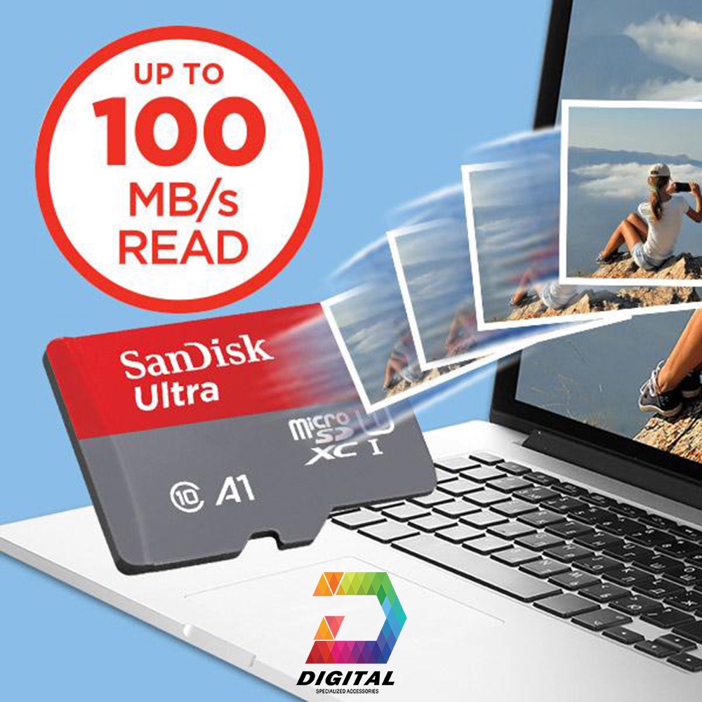 Thẻ Nhớ SanDisk Ultra 16GB 100MB/s MicroSDXC UHS-I A1 Chính Hãng