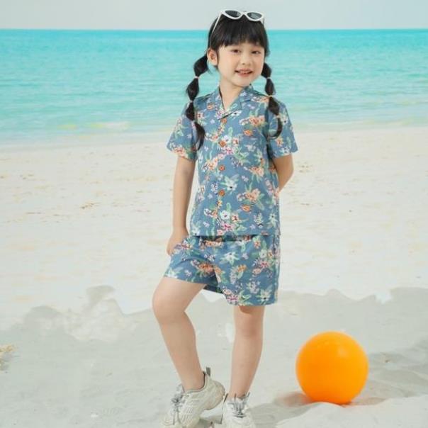 Bộ pijama cộc cho bé Việt Thắng chất Lanh B63.2218 - Thời trang gia đình VT  `