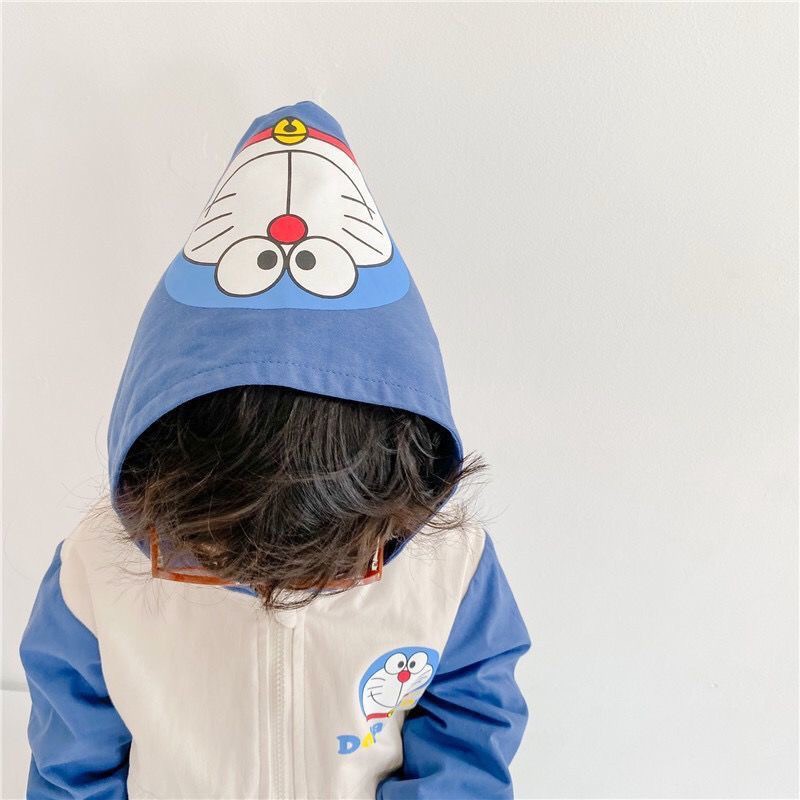 Áo khoác gió cho bé KIDPLANET Doraemon cho bé trai bé gái 4-10 tuổi thời trang trẻ em N00557