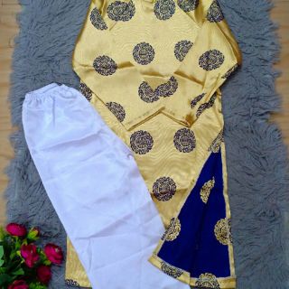 Áo dài gấm thái tuấn cho bé (áo, quần)