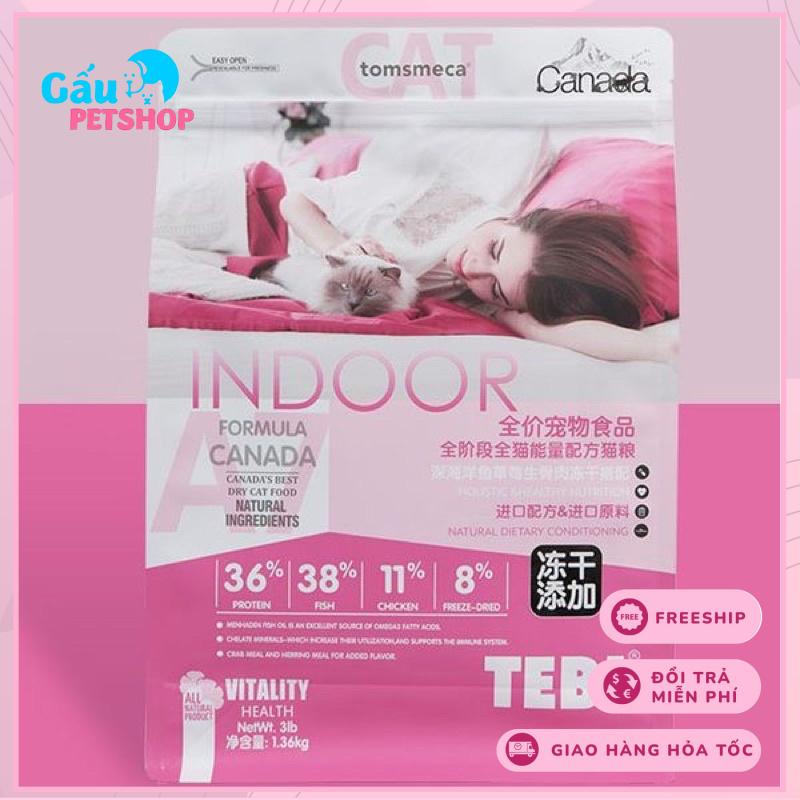 Hạt khô cho mèo Teb A - Series bổ sung thịt đông khô ( Túi 1.36kg)