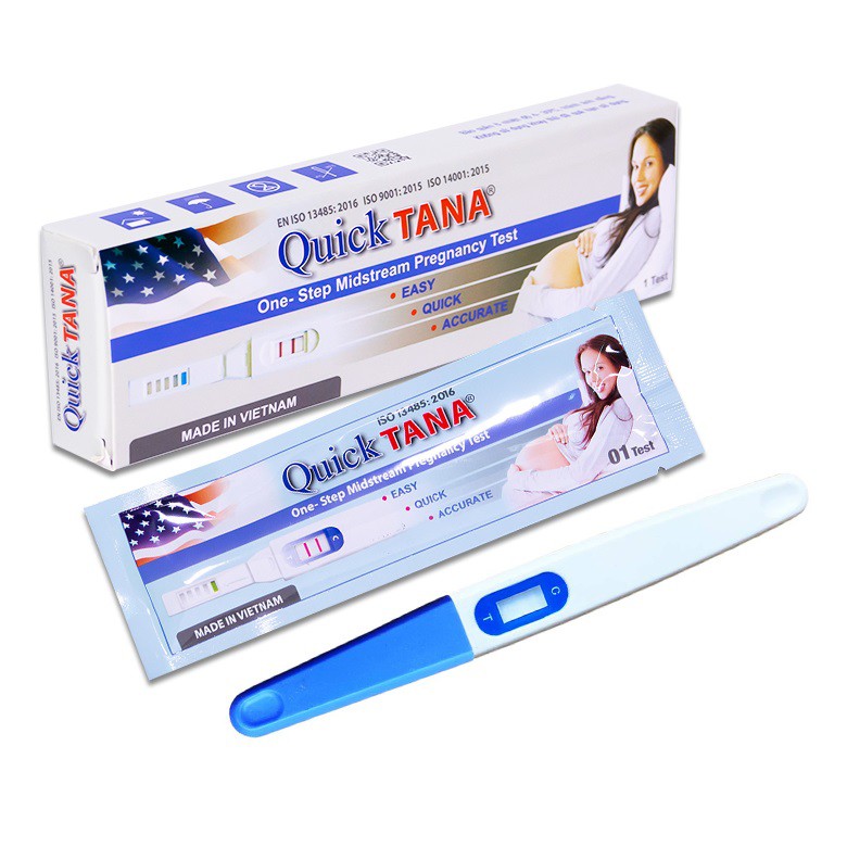 Bút thử thai QuickTana phát hiện thai sớm cho kết quả chính xác - Dụng cụ phát hiện thai sớm Tanaphar ( 1 bút )