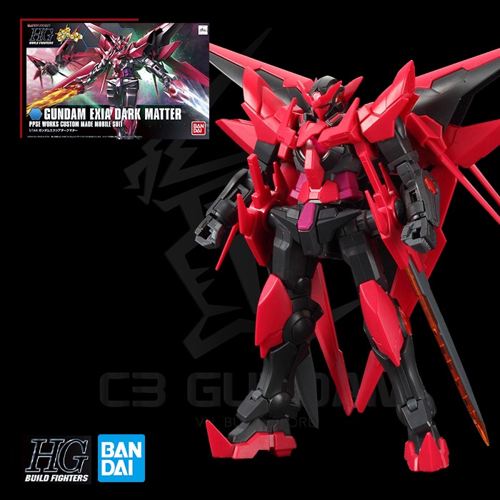 MÔ HÌNH GUNDAM HG 1/144 GUNDAM EXIA DARK MATTER GUNDAM BUILD FIGHTER HGBF BANDAI