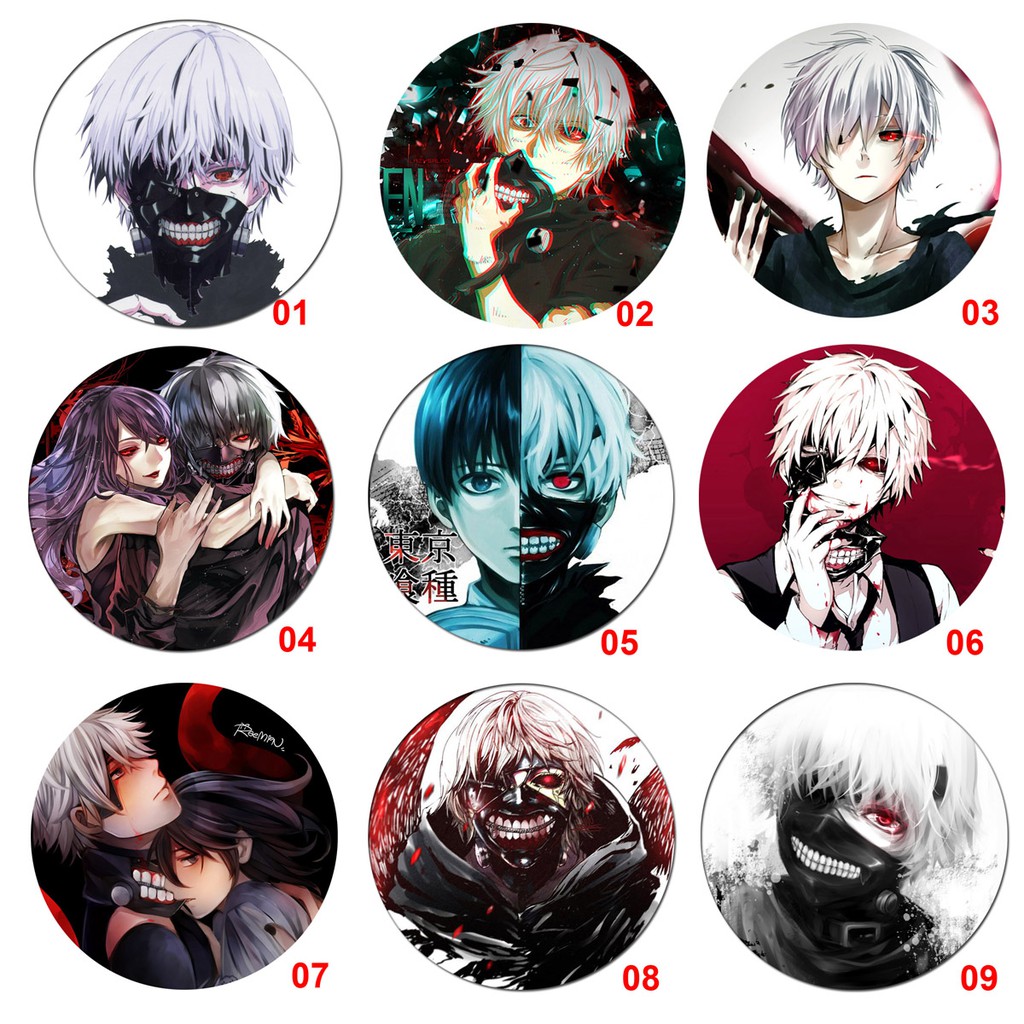 Huy hiệu anime Tokyo Ghoul- Keneki ken (nhiều mẫu)