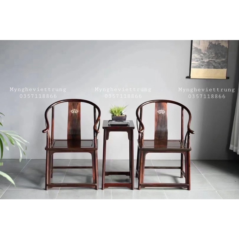 Bộ Bàn Ghế Gỗ Trắc, Bộ 3 Minh Trọc