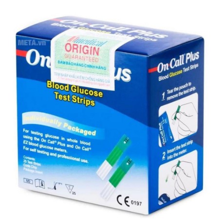 Combo 50 que thử đường huyết và 50 kim tiểu đường On call plus
