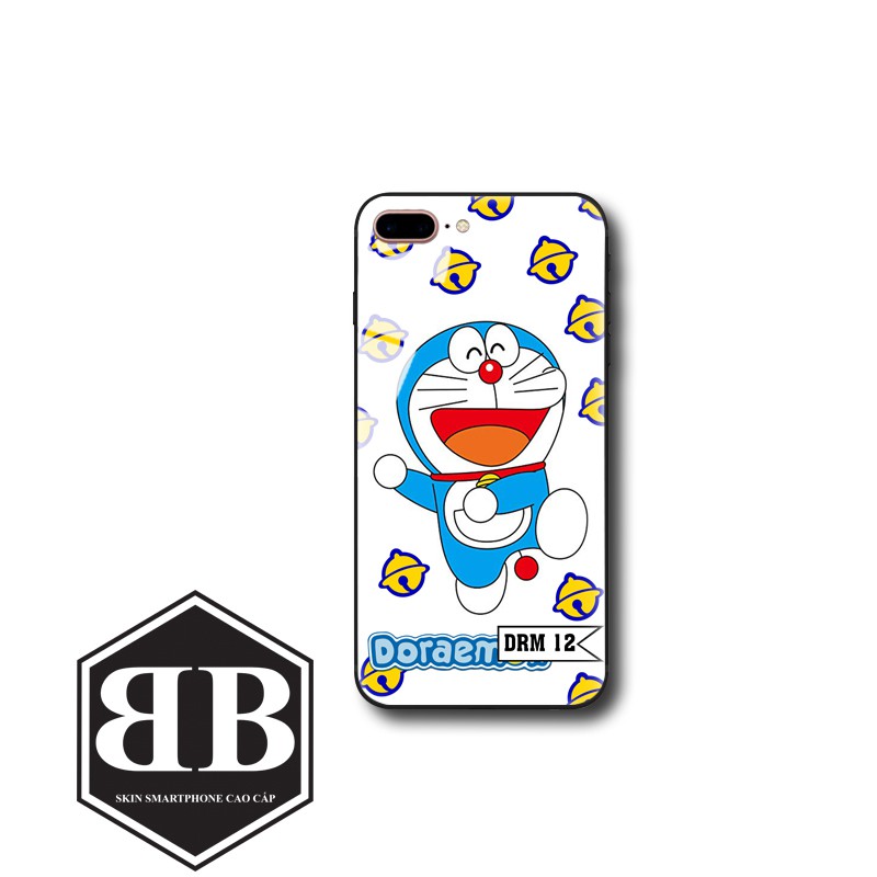 Ốp lưng kính cường lực iphone 7 plus / 8 plus hình doraemon cực đẹp