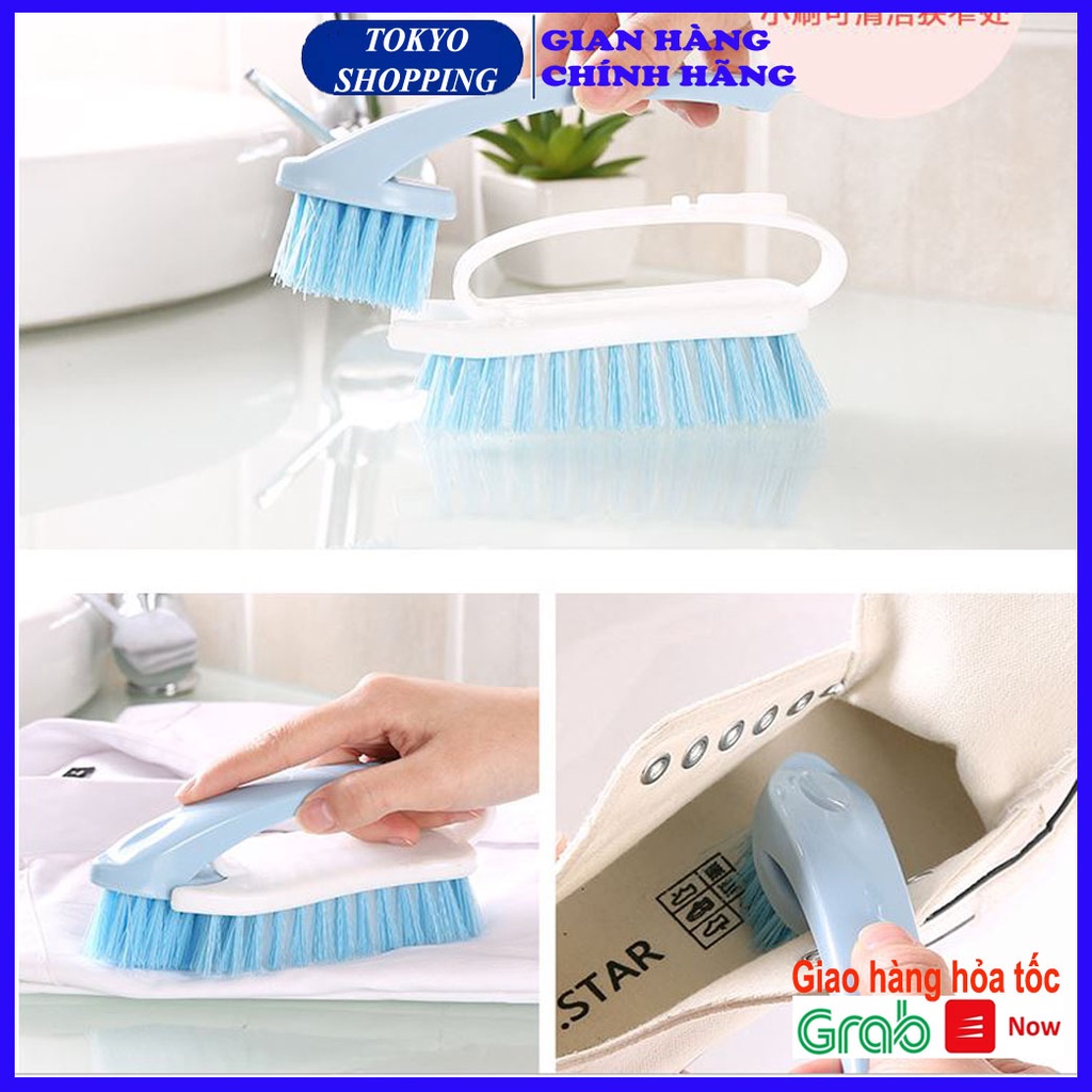 Bàn chải giặt quần áo, giặt giày, cọ rửa nhà vệ sinh 2 Trong 1