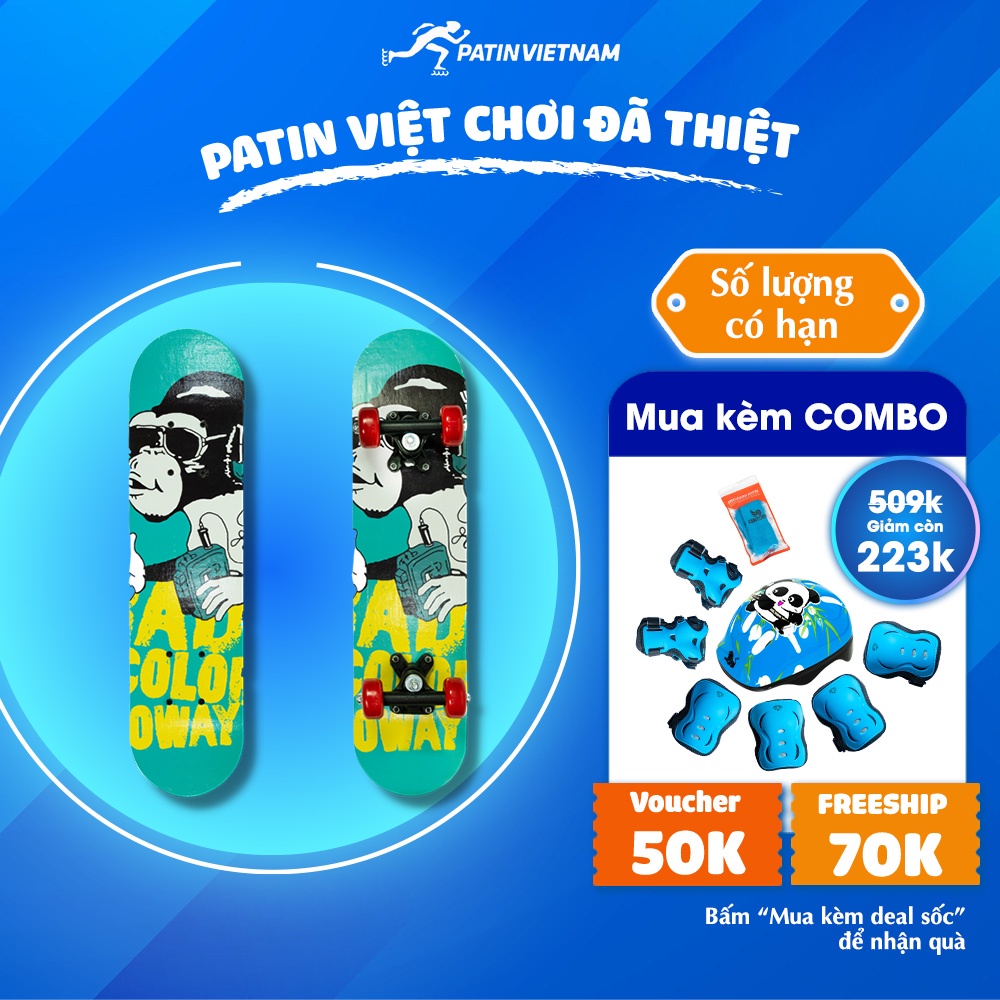 Ván Trượt Trẻ Em VT2406 CENTOSY - Thích Hợp Cho Bé Mới Tập Chơi, Hình In Bắt Mắt