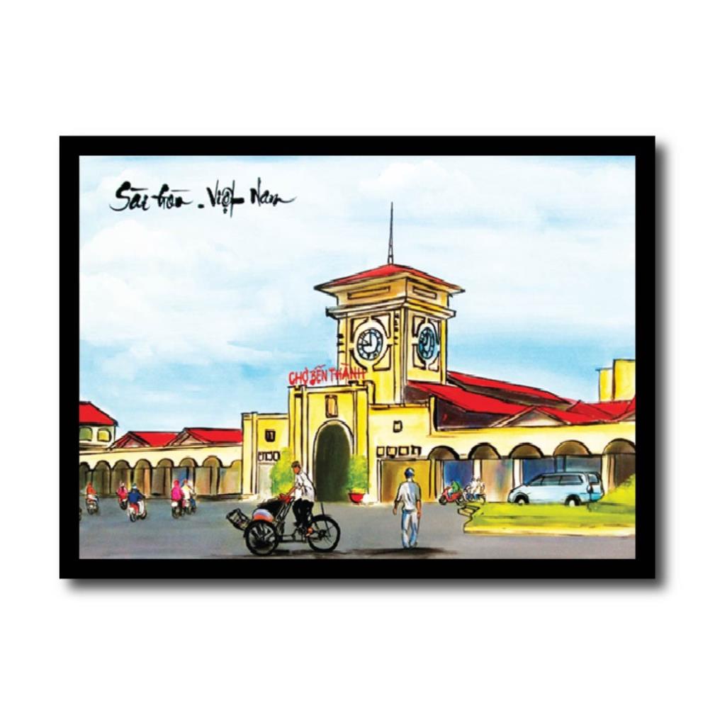 Tranh phong cảnh quê hương Việt Nam, quà tặng lưu niệm, tranh treo tường phong cảnh