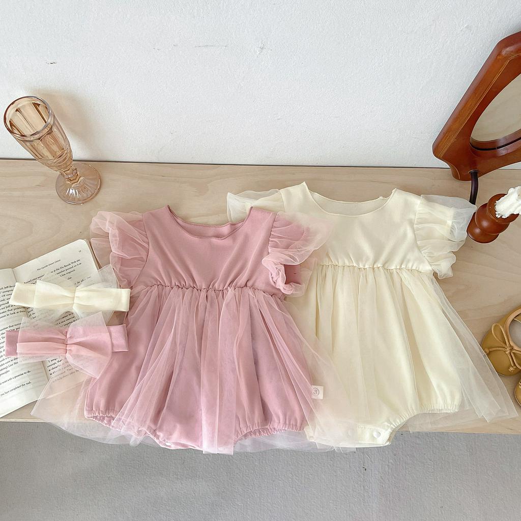 Bodysuit Một Mảnh Không Tay Dễ Thương Cho Bé