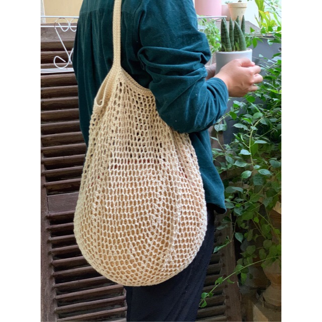 Túi lưới sợi cotton móc thủ công Friendly Kitchen