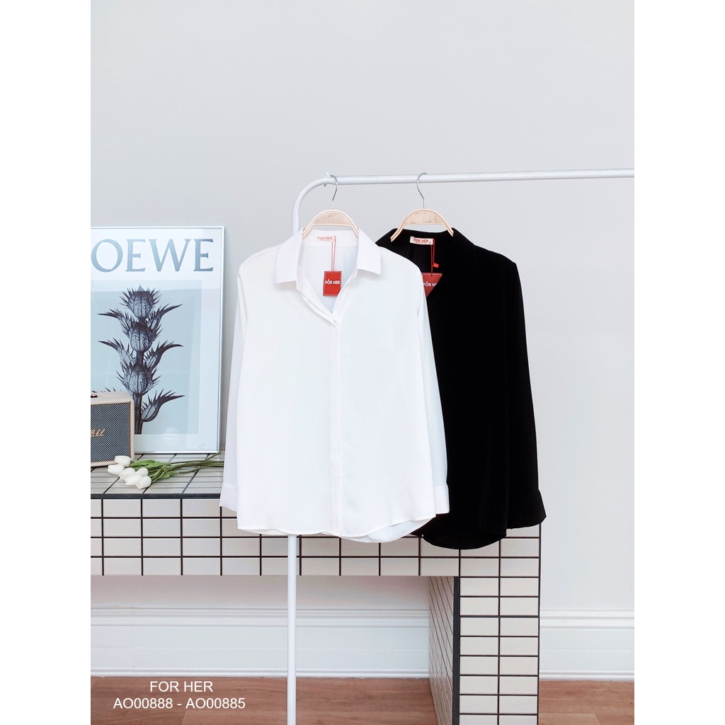 Áo sơ mi nữ tay dài trơn #2 AO0088-AO0089-AO0121-AO0344