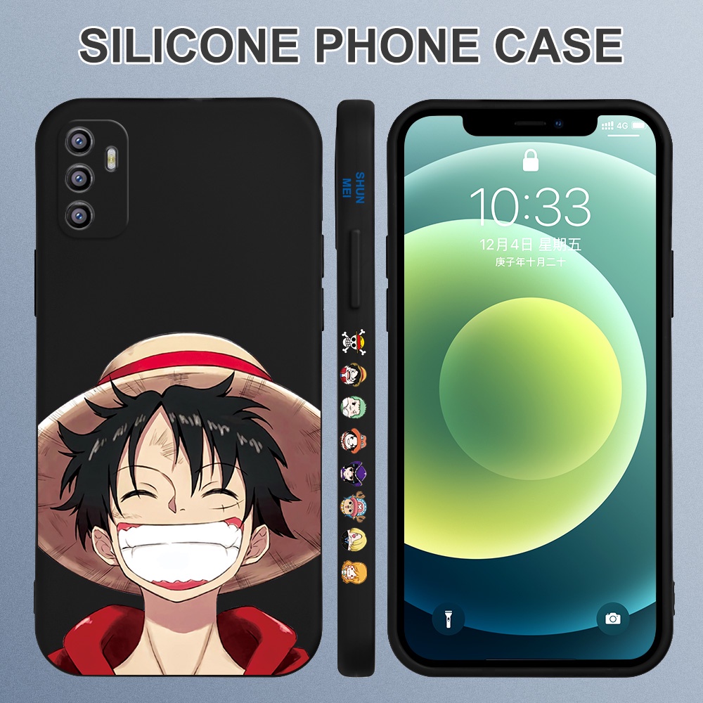 Ốp Điện Thoại Hình One Piece Cho Realme C11 C15 Q3 5i 5 PRO C2 Realme 5 6 7 8 5S 6i 7i 6s 8S 9 PRO Q Narzo 20A 20