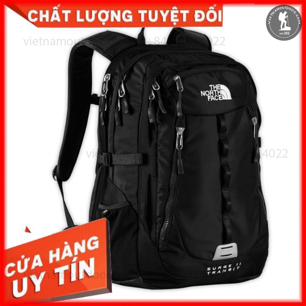 Balo nam The North Face Surge 2 transit -balo du lịch tnfCHỐNG SỐC- Đựng laptop 15, 16 inch Dây đeo trợ lực