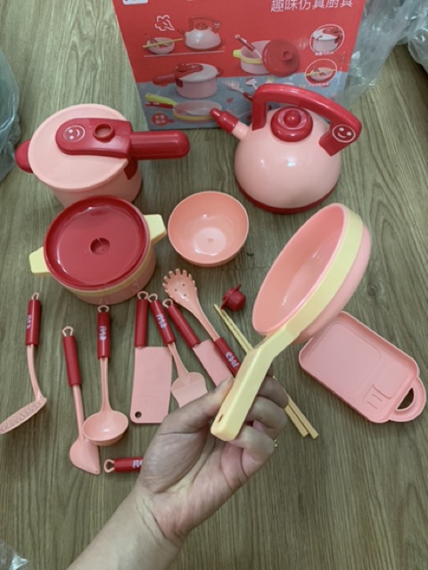 BỘ ĐỒ CHƠI NẤU ĂN CHO BÉ YÊU 16 CHI TIẾT TO XINH MẪU MỚI 2020