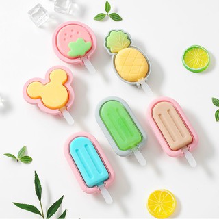 Khuôn Silicone làm kem que phong cách hoạt hình đáng yêu