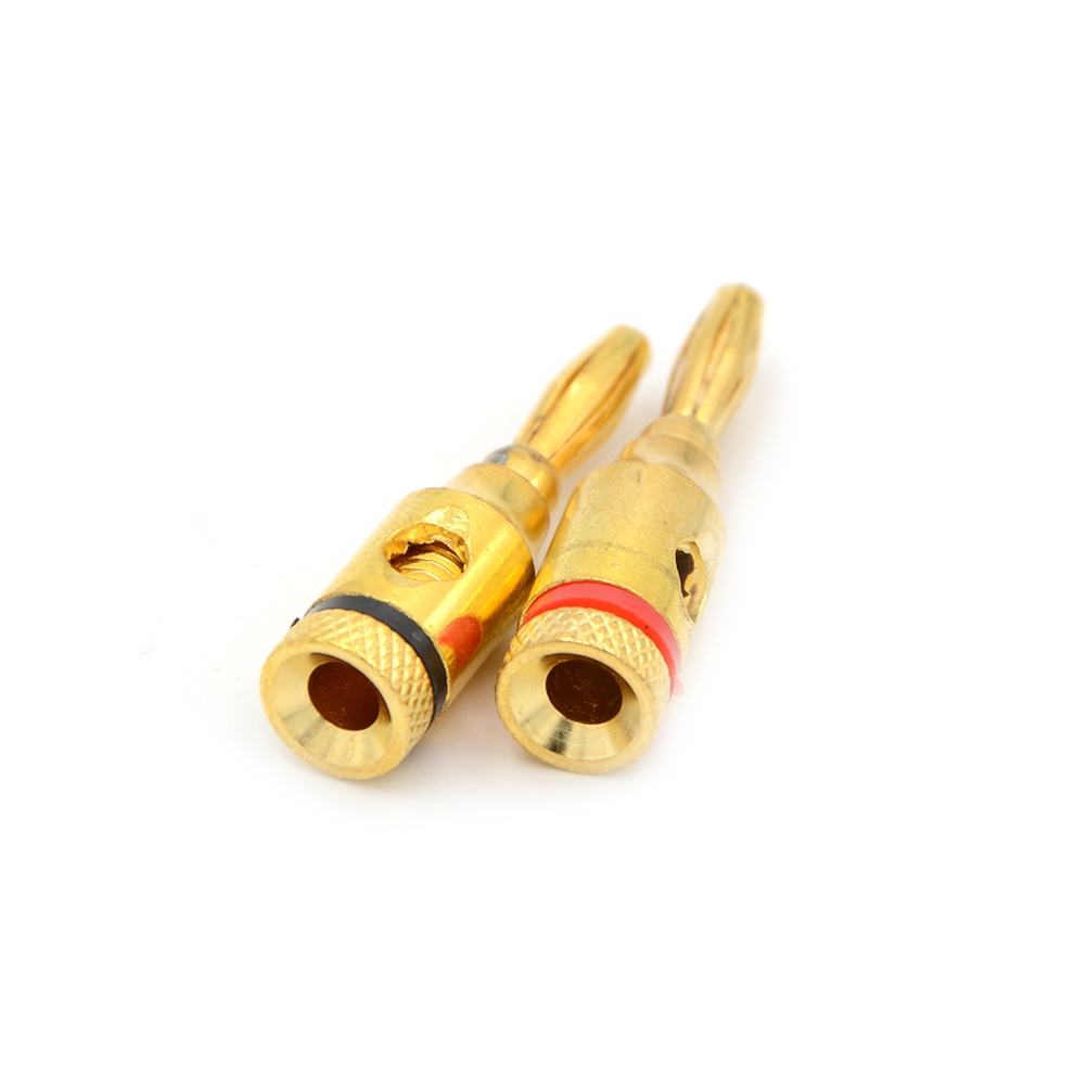 (1 cặp) Đầu Jack bắp chuối (mạ vàng) / Cọc loa / Jack thí nghiệm