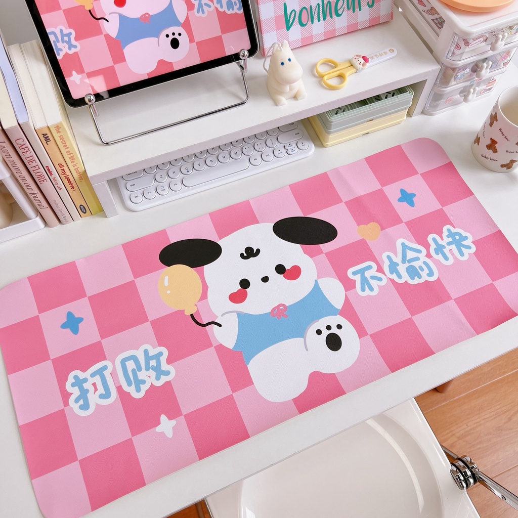 Lót chuột cỡ lớn 67x30cm đa họa tiết siêu dễ thương, giúp thao tác chuột dễ dàng, chống trơn trượt LD08