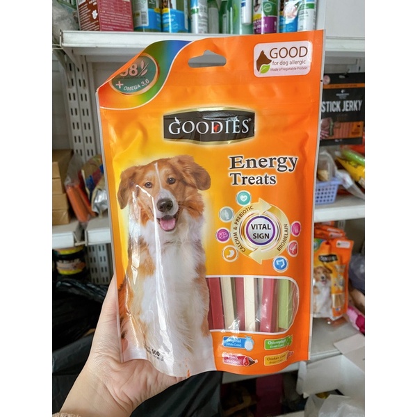 Xương gặm sạch răng Goodie Thái Lan túi to 500gr