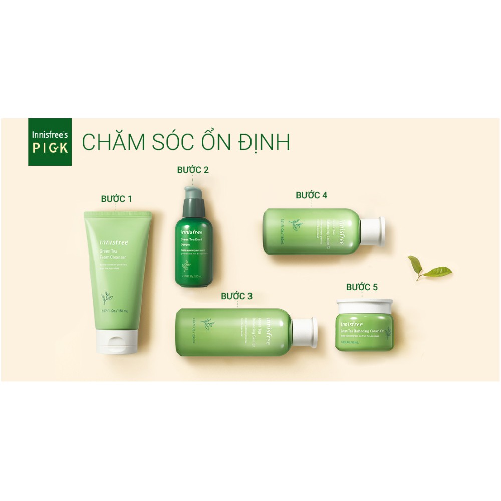 Nước cân bằng độ ẩm innisfree Green Tea Balancing Skin Ex 200ml