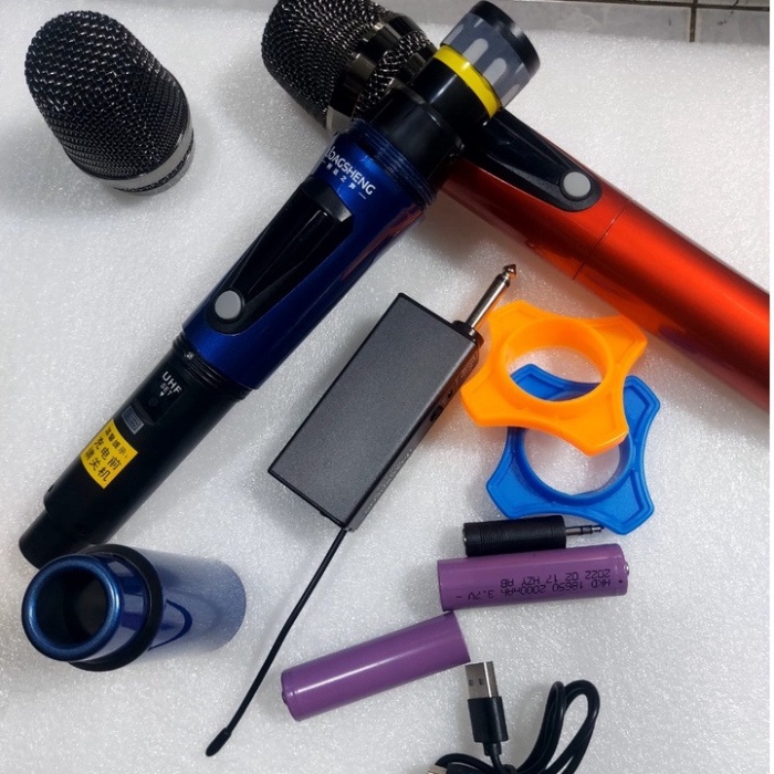 Micro Không Dây Đa Năng Temeisheng LD-919B  UHF Kim Loại Cao Cấp Dùng Cho Loa Kéo, Ampli, Mic Hút Hát Cực Nhẹ