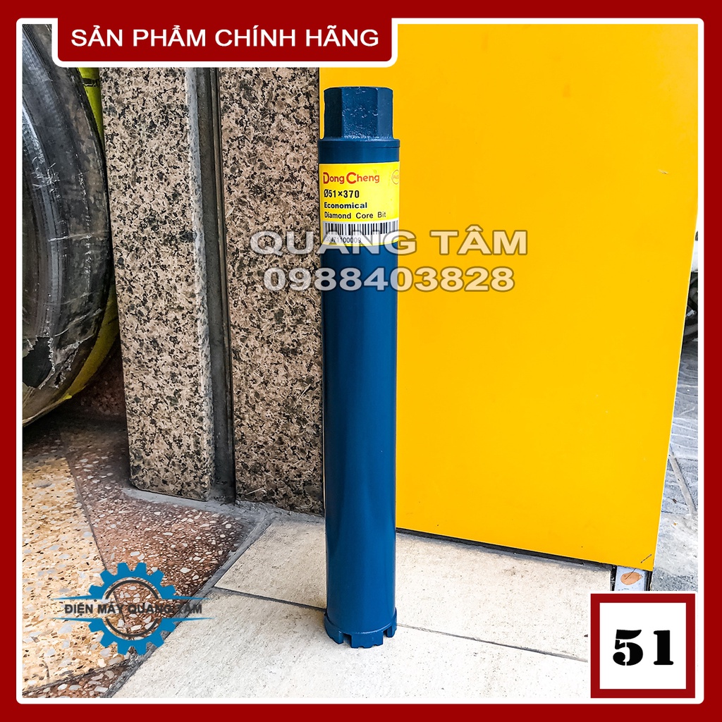 Mũi Khoan Rút Lõi Bê Tông Phi 51 x 370mm Dongcheng