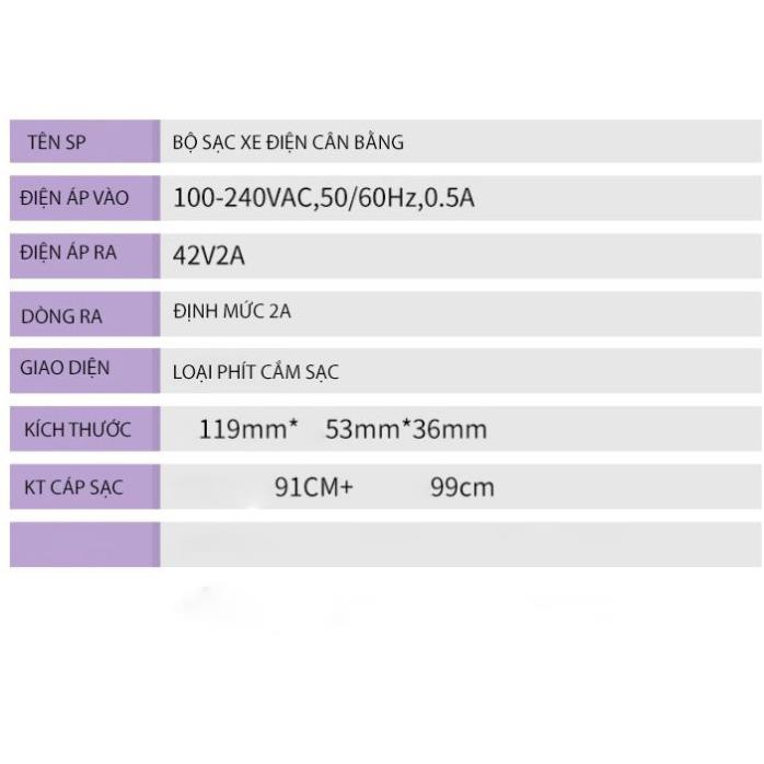 Sạc Xe Thăng Bằng Điện /Xe drift Phụ Kiện Xe Điện / GuSin / Chính Hãng / Tp Hcm