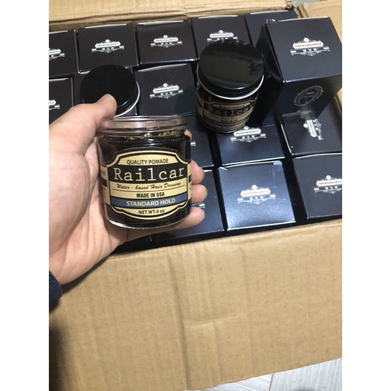 SÁP/WAX VUỐT TÓC NAM RAILCAR POMADE PREMIUM/ ĐỘT PHÁ TRONG TỪNG SỢI TÓC/ GIỮ NẾP TỐT GẤP 3 LẦN SÁP THÔNG THƯỜNG .
