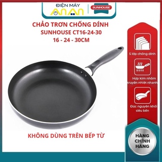 Chảo nhôm chống dính sunhouse ct16 ct20 ct24 ct26 ct28 ct30 chảo trơn chất liệu hợp kim nhôm cao cấp an toàn khi sử dụng