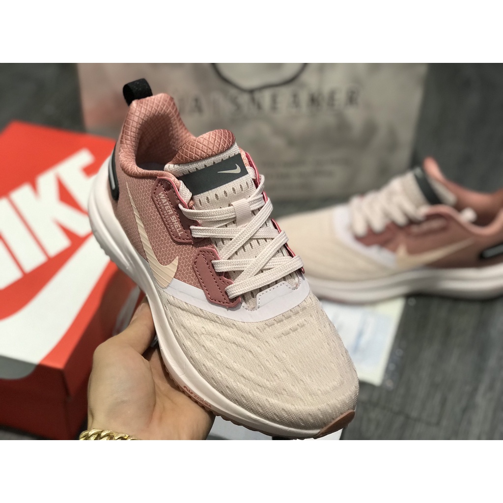 Siêu Phẩm Giày Thể Thảo Sneaker Ni.ke zoom Wa.ter Shell Nâu Hồng SIêu Xinh Cao Cấp Ảnh Thật + freeship + Tặng Tất