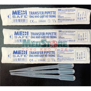 Lẻ 1 chiếc Ống bón sữa tiệt trùng, ống nhỏ giọt pipet 3ml tiệt trùng cao