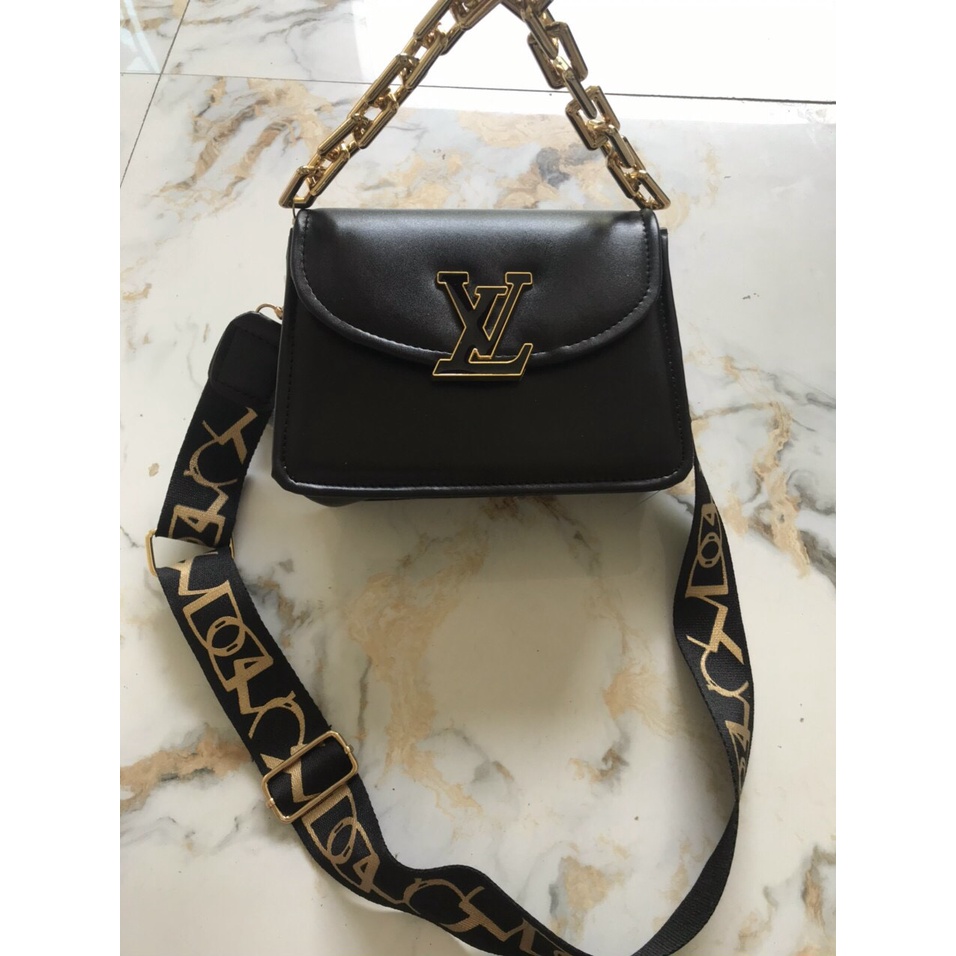 Túi xách nữ đeo chéo quai xích - Túi xách nữ quai Eo Vì mềm da trơn