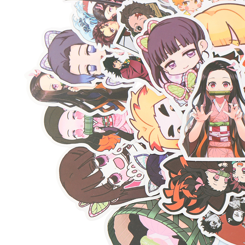 Bộ 50 Miếng Dán Trang Trí Chống Thấm Nước Hình Nhân Vật Anime