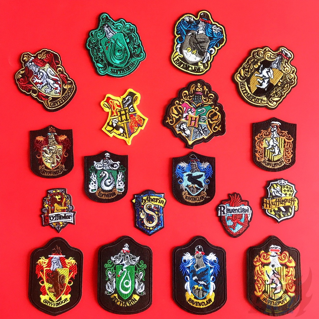 ☸ Sticker Ủi Thêu Hình Harry Potter ☸ 1 Miếng Dán Ủi Lên Quần Áo Hình Huy Hiệu