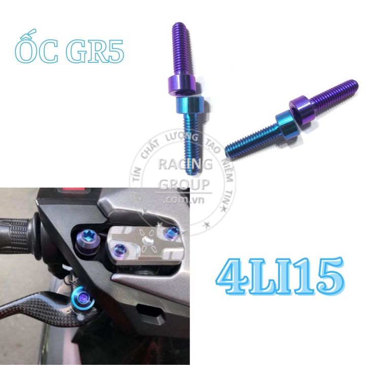 Ốc gr5 4li15 đầu trụ bắt nắp dầu thắng Vario đời mới, nắp dầu kiểu và nhiều vị trí khác