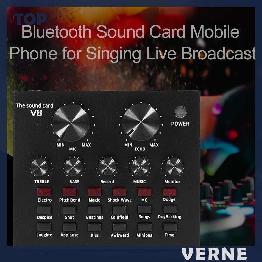 Tai Nghe Bluetooth Verne V8 Cổng Usb Chất Lượng Cao