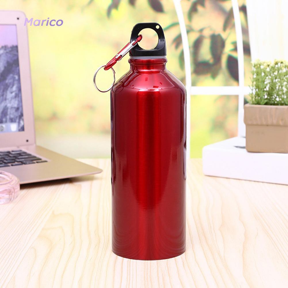 ☁MA☁Portable Outdoor Bike Sports Water Bottle Aluminum Drinking Kettle With Lid