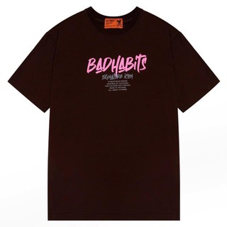 Áo Phông Oversize Bad Habits 🌵🌵[RẺ VÔ ĐỊCH]🌵🌵 Áo Thun Tay Lỡ Unisex Form Rộng, Hotrrend,Áo Đôi, Áo Đội Áo Nhóm