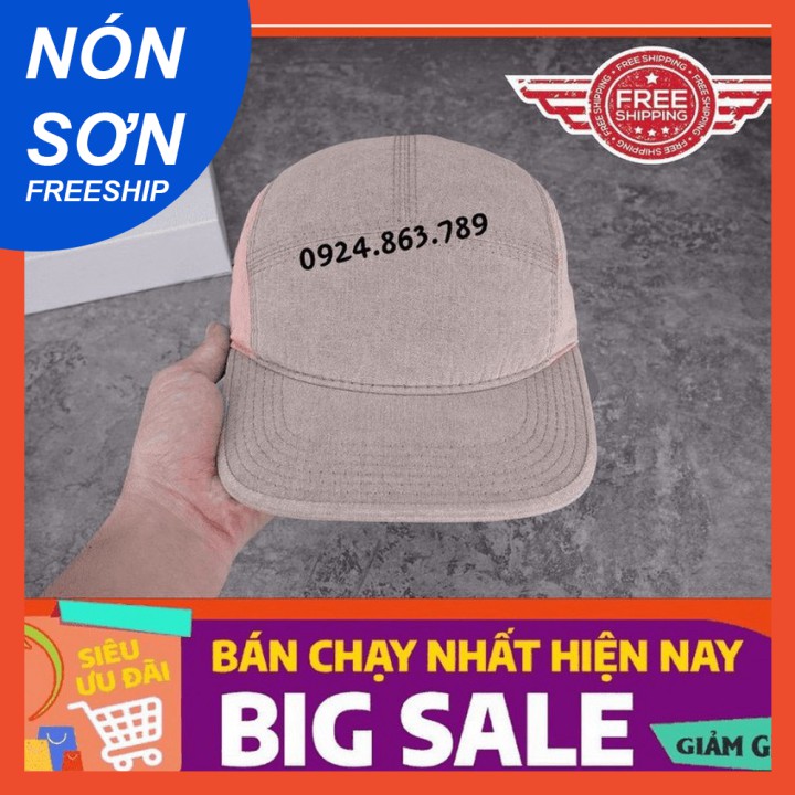 SIÊU PHẨM 2021 MỚI -  NÓN SƠN CHÍNH HÃNG -  Mũ Nón Sơn Màu Xám Chất Cotton Cực Nhẹ Vải Mềm Ôm Đầu