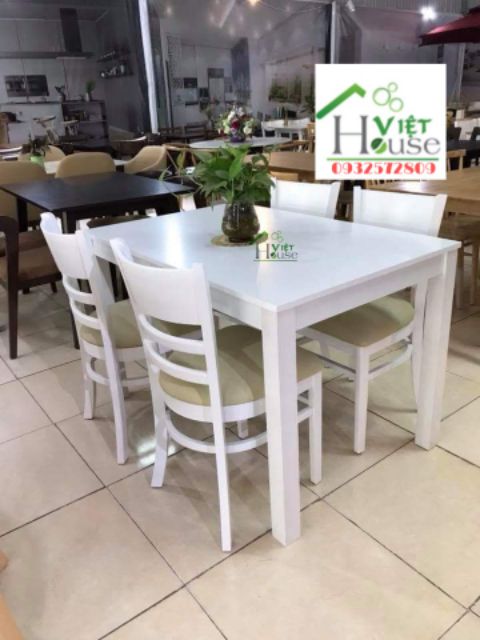 Bộ Bàn ăn Cabin 4 ghế màu walnut (Freeship nt HCM, Dĩ An, Biên Hòa) | BigBuy360 - bigbuy360.vn